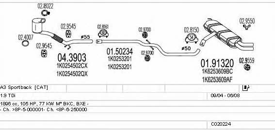 C020224000588 Mts Exhaust system