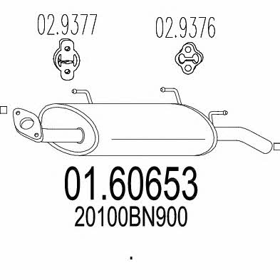 Mts 01.60653 End Silencer 0160653