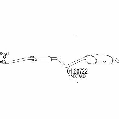 Mts 01.60722 End Silencer 0160722