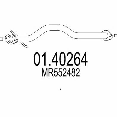 Mts 01.40264 Exhaust pipe 0140264