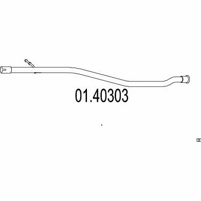Mts 01.40303 Exhaust pipe 0140303
