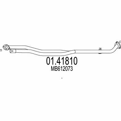 Mts 01.41810 Exhaust pipe 0141810