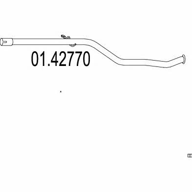 Mts 01.42770 Exhaust pipe 0142770