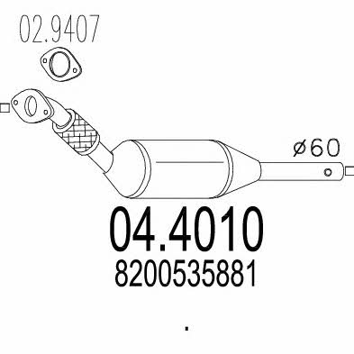 Mts 04.4010 Catalytic Converter 044010