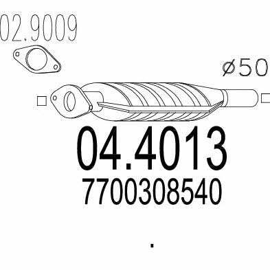Mts 04.4013 Catalytic Converter 044013
