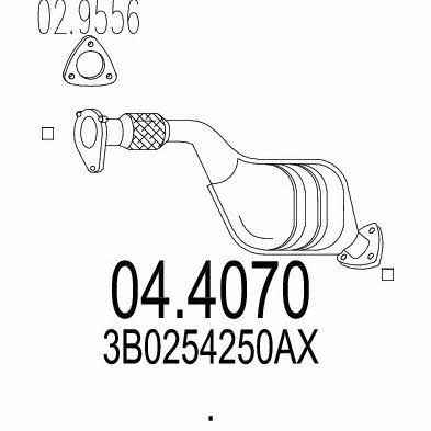 Mts 04.4070 Catalytic Converter 044070