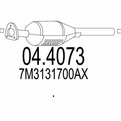 Mts 04.4073 Catalytic Converter 044073