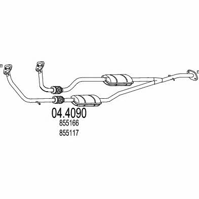 Mts 04.4090 Catalytic Converter 044090