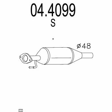 Mts 04.4099 Catalytic Converter 044099