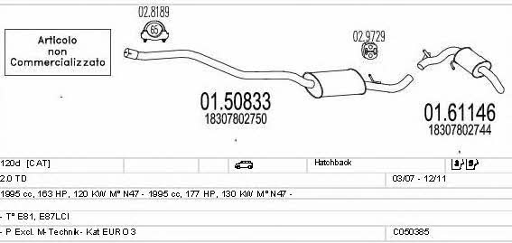 C050385021466 Mts Exhaust system