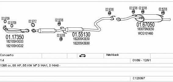  C120097002720 Exhaust system C120097002720