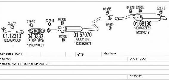  C120152008903 Exhaust system C120152008903