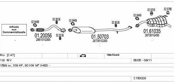 C150029014383 Mts Exhaust system