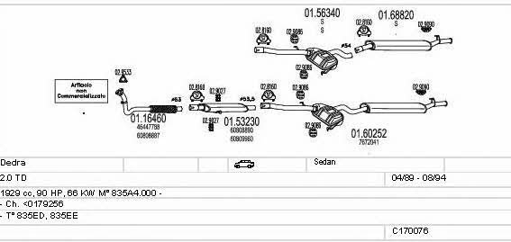  C170076008894 Exhaust system C170076008894