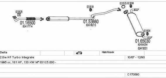  C170090008623 Exhaust system C170090008623