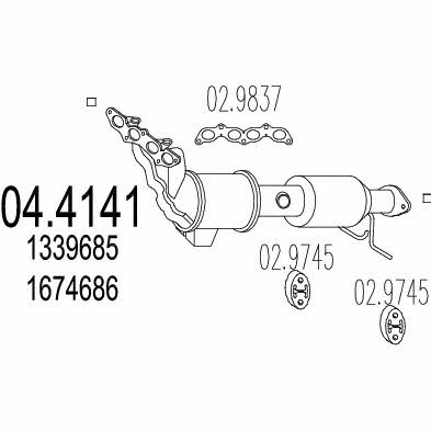 Mts 04.4141 Catalytic Converter 044141
