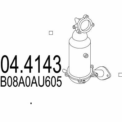 Mts 04.4143 Catalytic Converter 044143