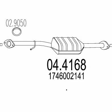 Mts 04.4168 Catalytic Converter 044168