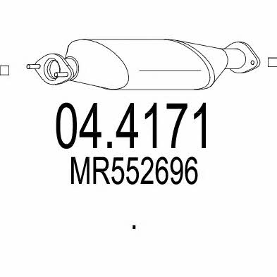 Mts 04.4171 Catalytic Converter 044171