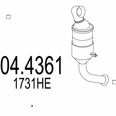 Mts 04.4361 Catalytic Converter 044361