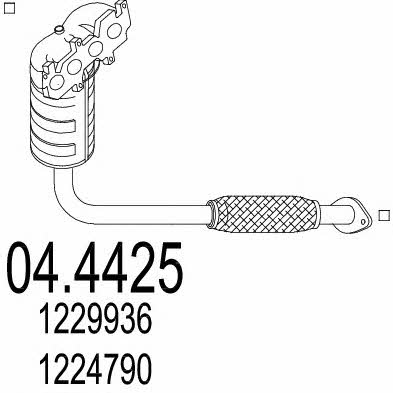 Mts 04.4425 Catalytic Converter 044425