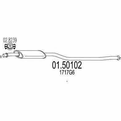 Mts 01.50102 Central silencer 0150102