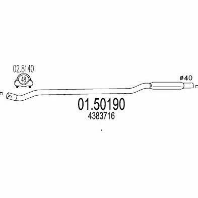 Mts 01.50190 Central silencer 0150190