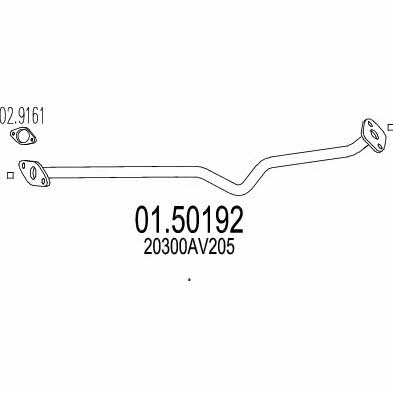 Mts 01.50192 Central silencer 0150192