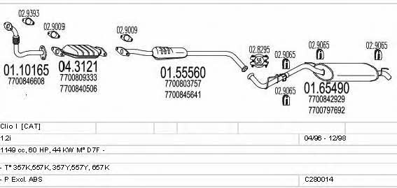 C280014006553 Mts Exhaust system
