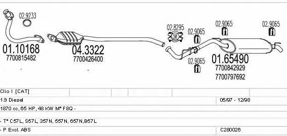 C280026006566 Mts Exhaust system