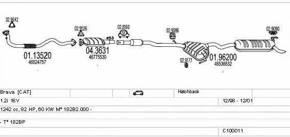 C100011012715 Mts Exhaust system