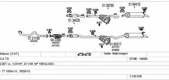  C100106012817 Exhaust system C100106012817