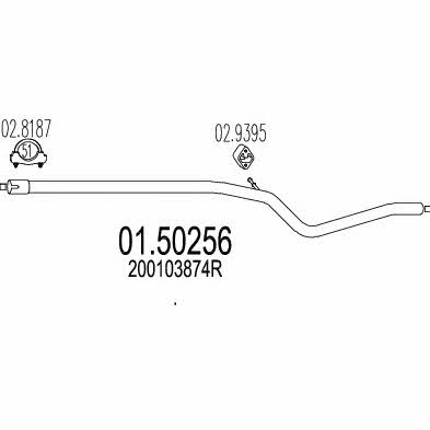 Mts 01.50256 Central silencer 0150256