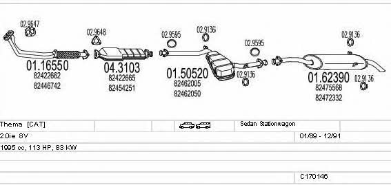 Mts C170146008676 Exhaust system C170146008676