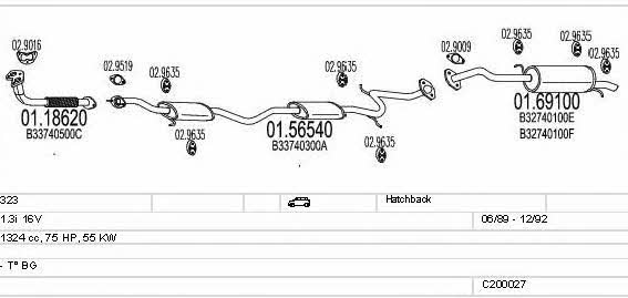  C200027000053 Exhaust system C200027000053