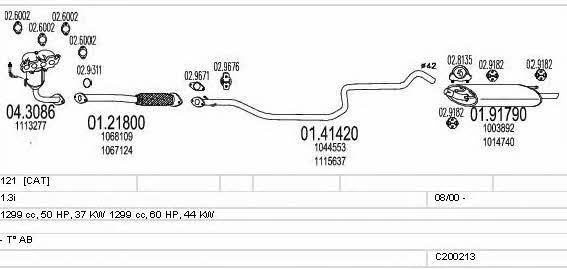 C200213012227 Mts Exhaust system