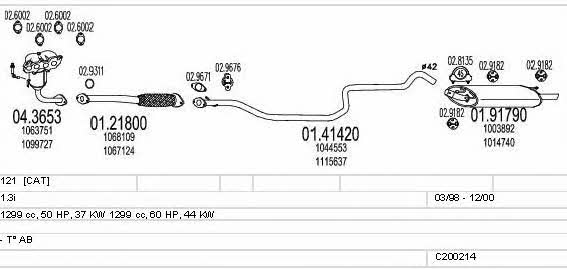 C200214012263 Mts Exhaust system