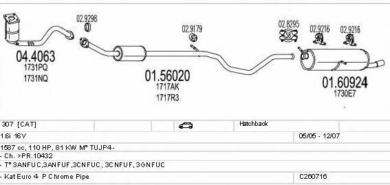 C260716010632 Mts Exhaust system