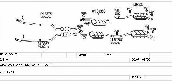 Mts C210503009729 Exhaust system C210503009729