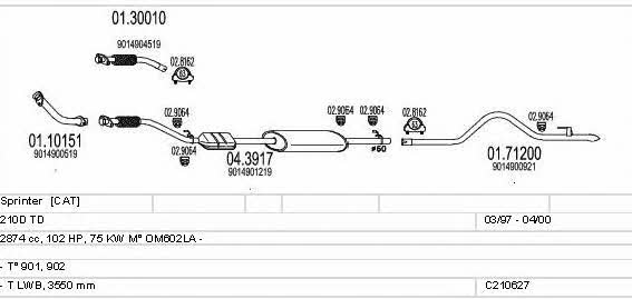  C210627004419 Exhaust system C210627004419