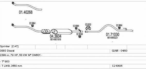 C210635004396 Mts Exhaust system
