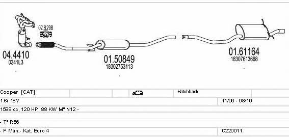 C220011022285 Mts Exhaust system