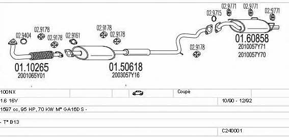 Mts C240001004465 Exhaust system C240001004465