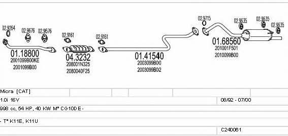 C240061004533 Mts Exhaust system