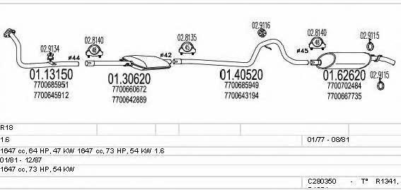  C280350006333 Exhaust system C280350006333