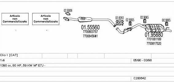 C280642008324 Mts Exhaust system