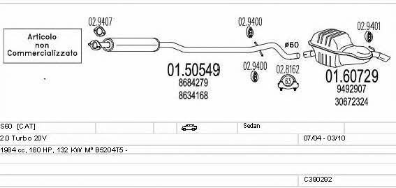 C390292016225 Mts Exhaust system