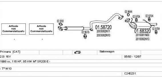  C240231008301 Exhaust system C240231008301