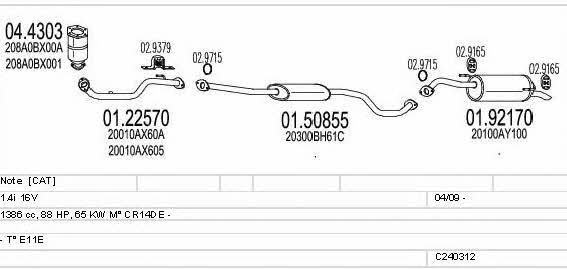 C240312022485 Mts Exhaust system