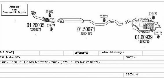 C300114010724 Mts Exhaust system